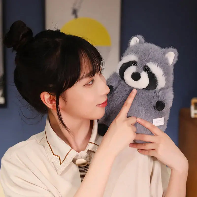 peluche raton laveur geant