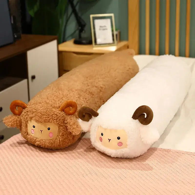mouton en peluche géant