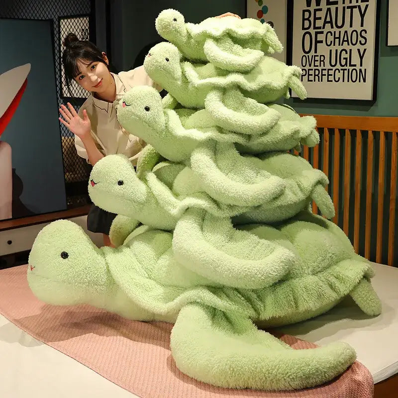 tortue peluche géante