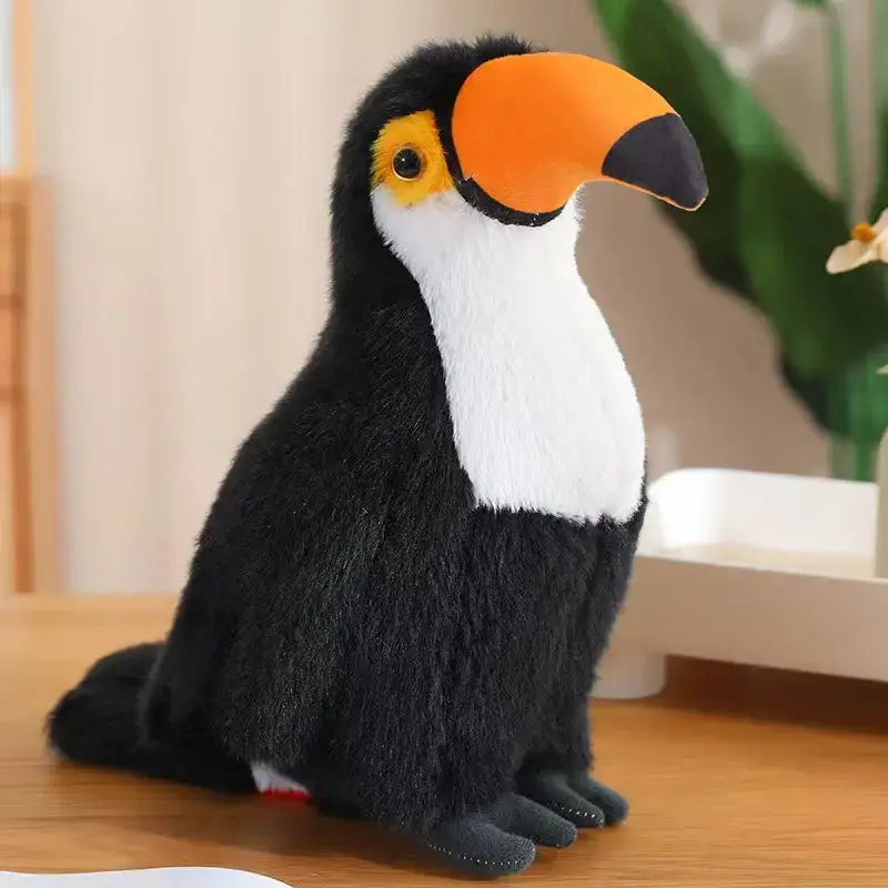toucan peluche - Blanc / 20cm