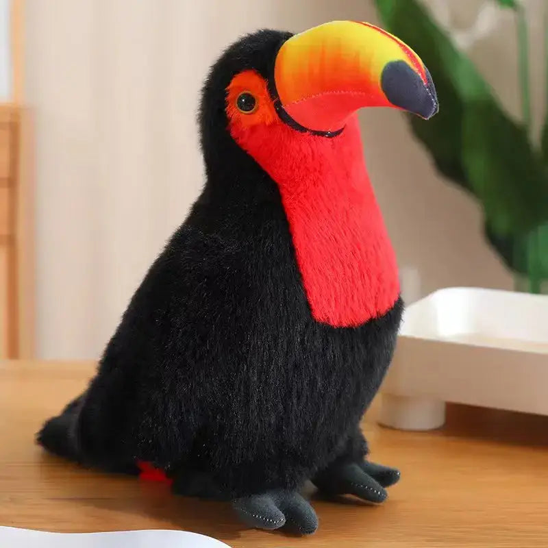 toucan peluche - Rouge / 20cm