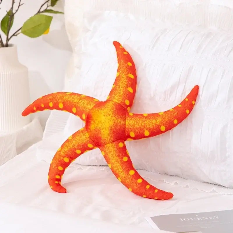 etoile de mer peluche - Rouge