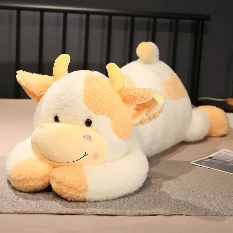 peluche vache géante - Jaune