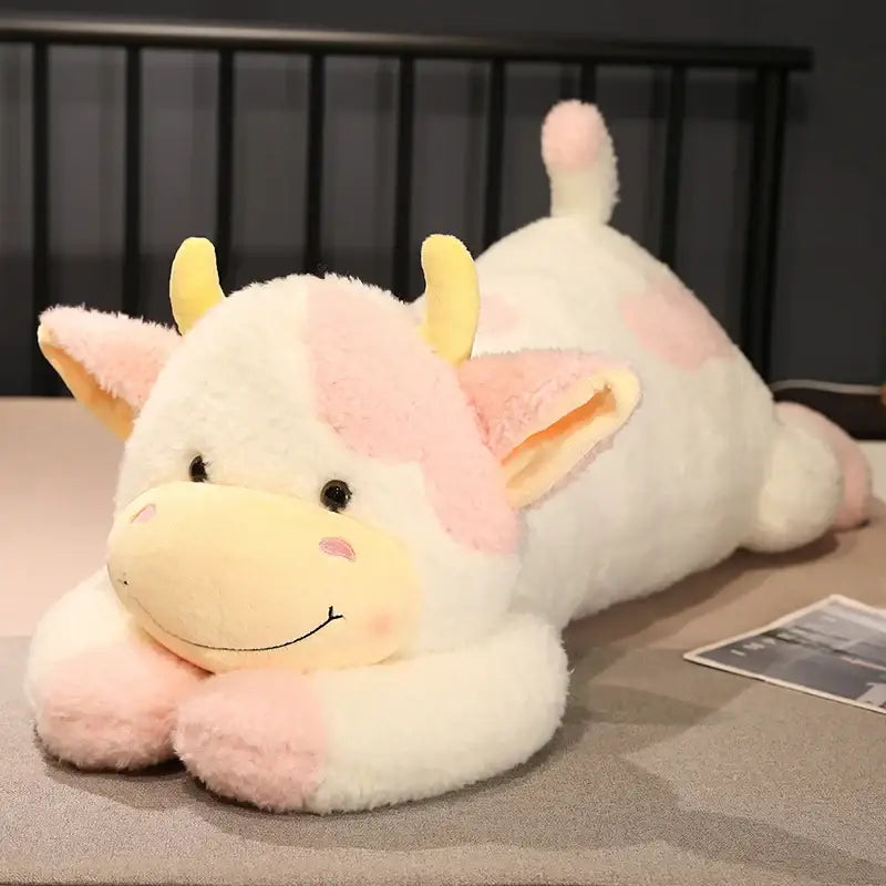 peluche vache géante - Rose