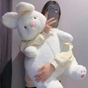 peluche lapin blanc