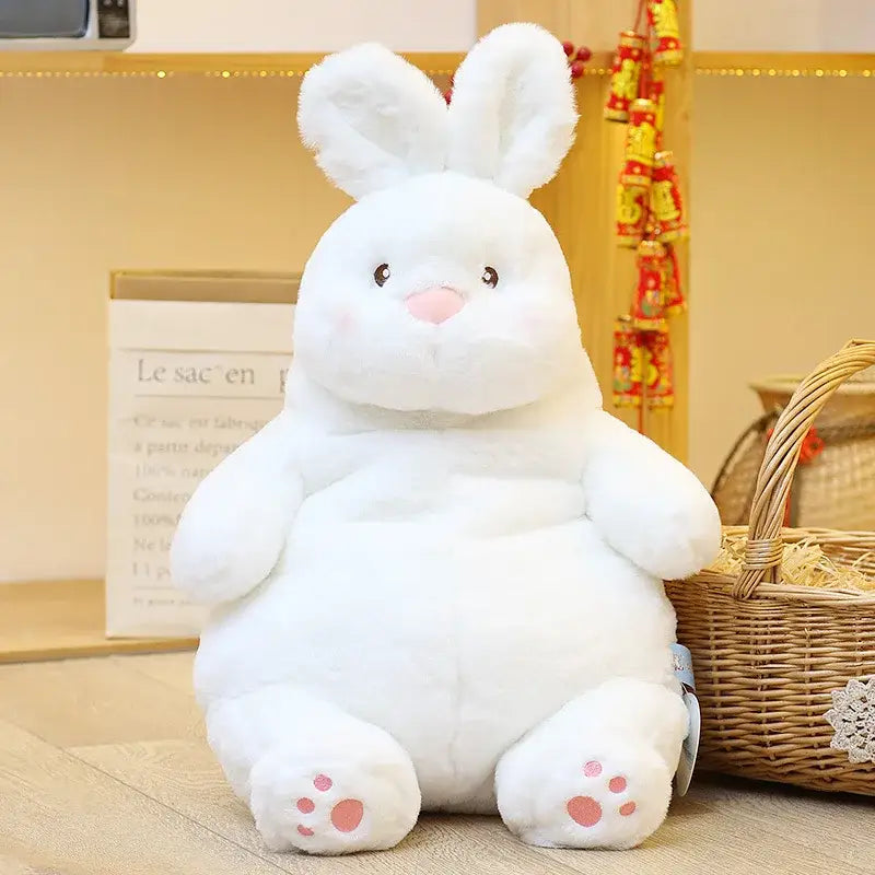 peluche lapin blanc - 40cm