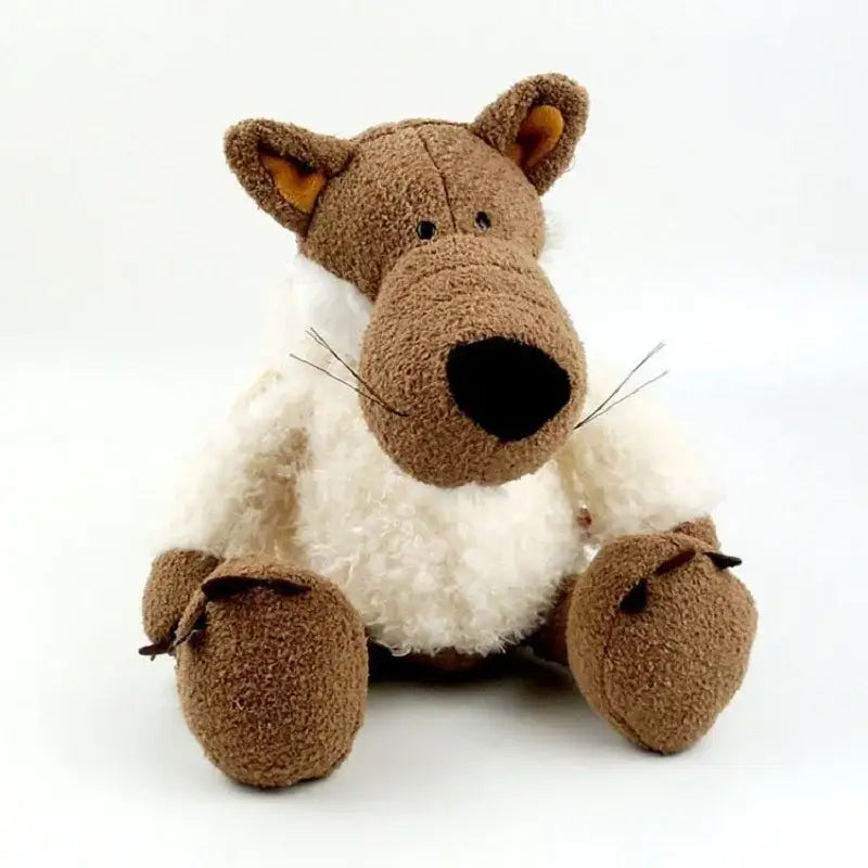 vetement loup peluche - Blanc / 25cm