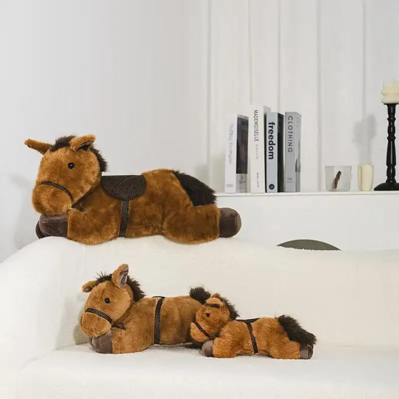 peluche cheval 50cm