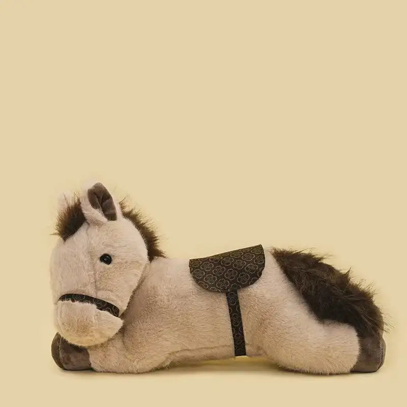 peluche cheval 50cm - Brun Clair / 30cm