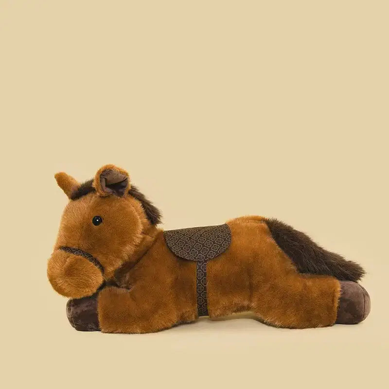 peluche cheval 50cm - Brun Foncé / 30cm