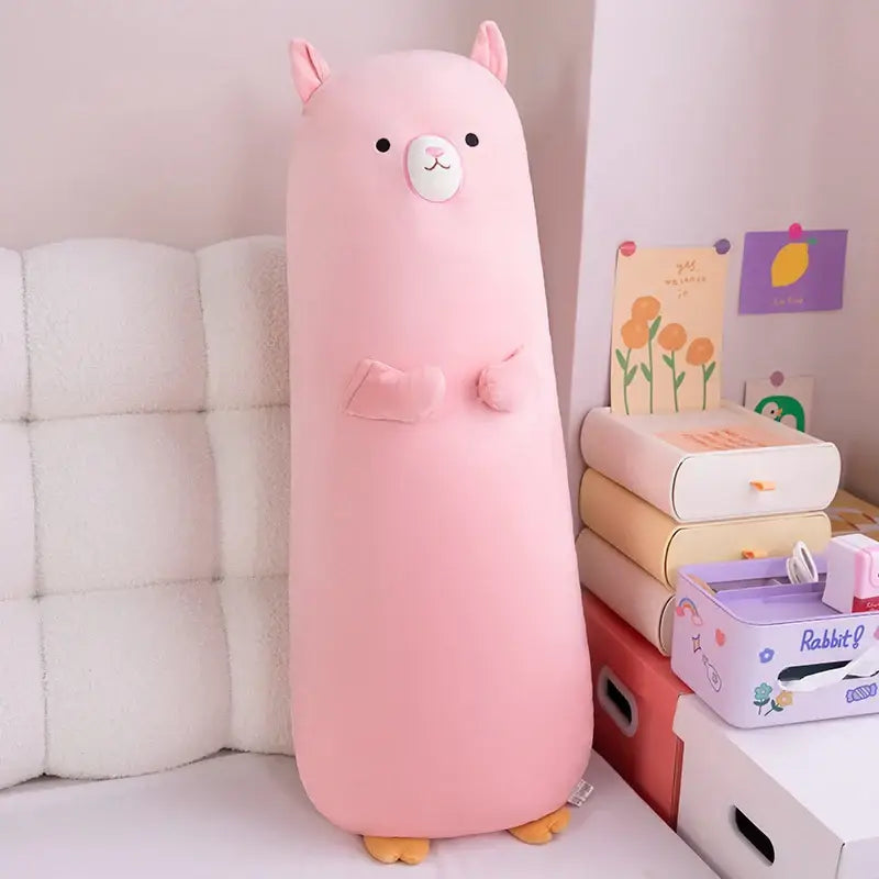 cochon geant peluche - Rose / 70cm