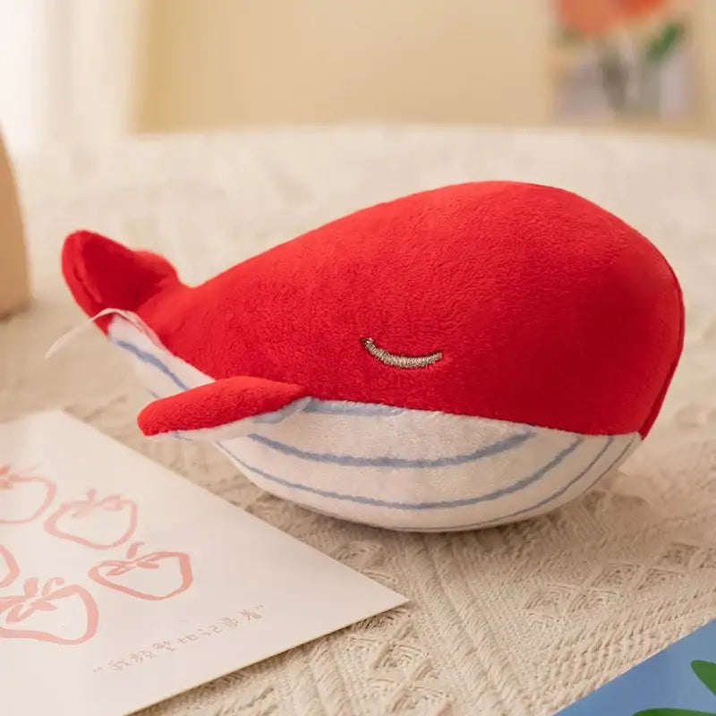 porte clé baleine - Rouge
