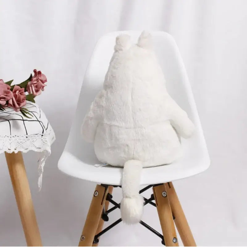 peluche hippopotame blanc