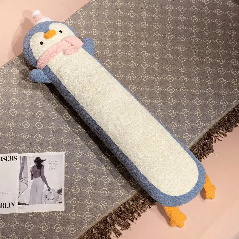 pingouin géante en peluche - Bleu / 90cm