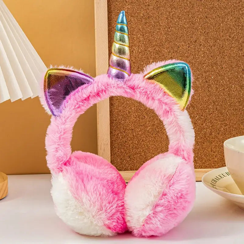 cache oreille licorne - Rose