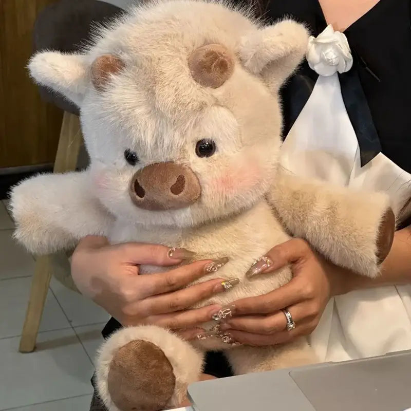 peluche en vache - Brun